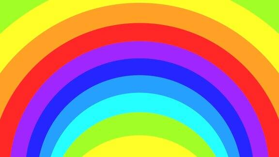 光谱致幻光学错觉抽象彩虹催眠动画背景明亮的循环彩色壁纸