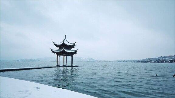 杭州的湖边风景