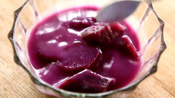 椰奶紫薯