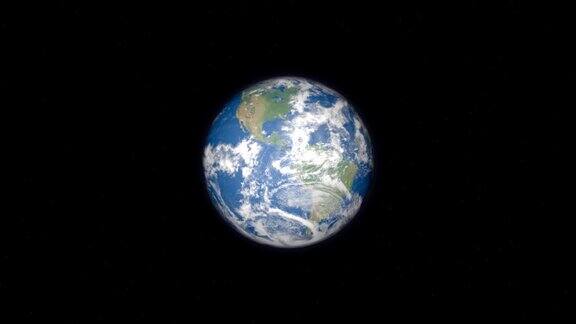 行星地球白天黑夜从太空
