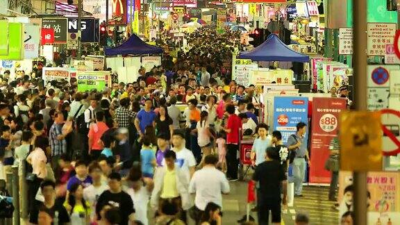 HD:香港街道上的人群