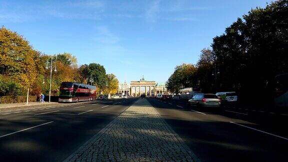 柏林的勃兰登堡门时光流逝