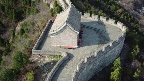 鸟瞰居庸关长城壮丽的景观北京中国