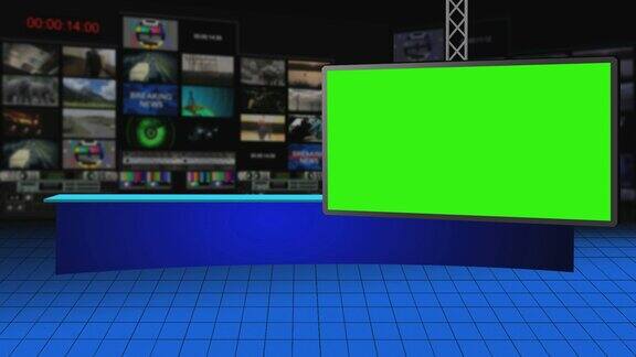 虚拟广播演播室与绿屏