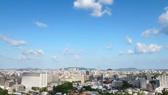 日本福冈市的风景