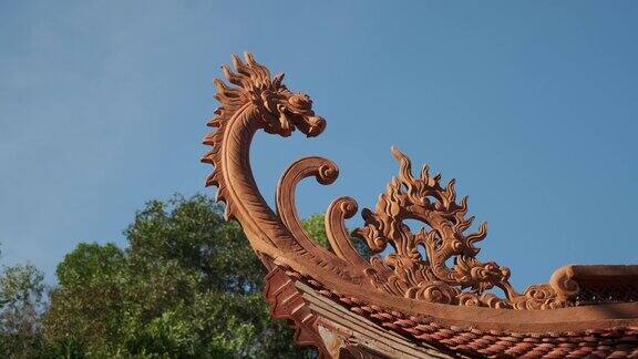 越南何国塔的木龙外观细节