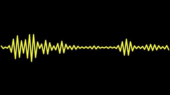 音频谱线曲线音频可视化器运动图形