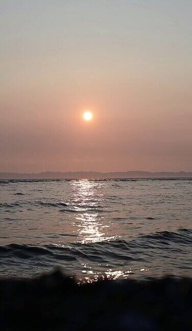海上的日落