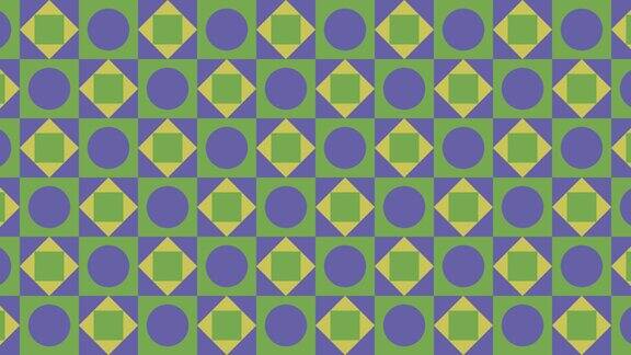 几何瓷砖抽象无缝循环动画模式抽象的几何马赛克与非常接近的紫罗兰元素无尽的运动图形背景平面设计
