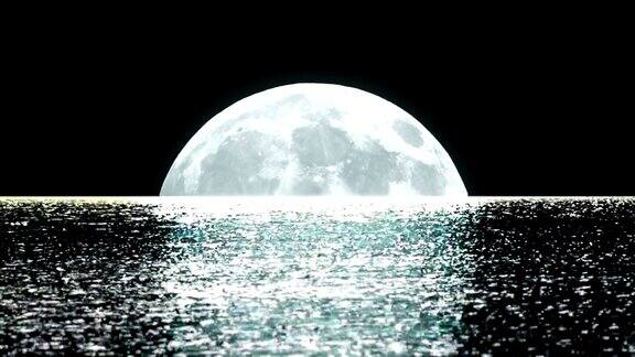 海面上的月亮