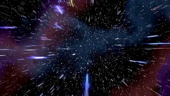 空间曲速超空间穿越4K星场星云