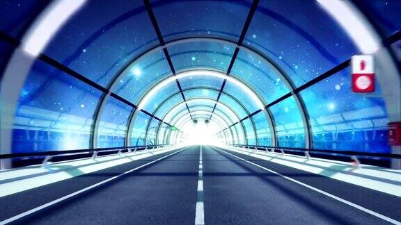 未来的隧道空间的版本高清循环