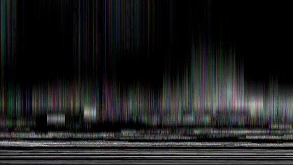 模拟电视屏幕VHS的噪声