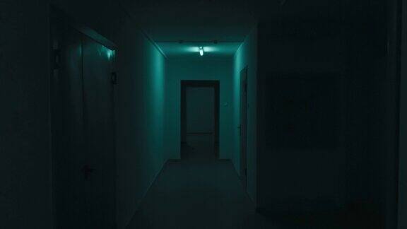 幽灵般的黑暗走廊里的第一人称视角