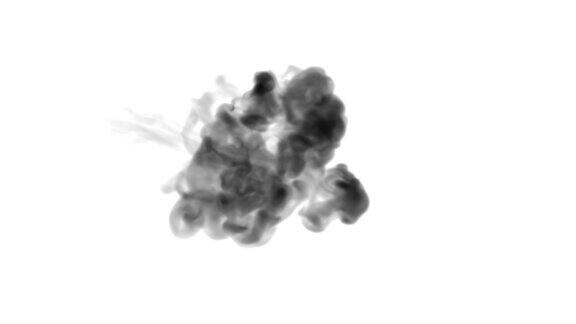 一墨流动注入黑色染料云雾或烟雾墨以慢动作注入白色黑色水粉溶于水墨色背景或烟雾背景为墨水效果使用光磨如阿尔法蒙版