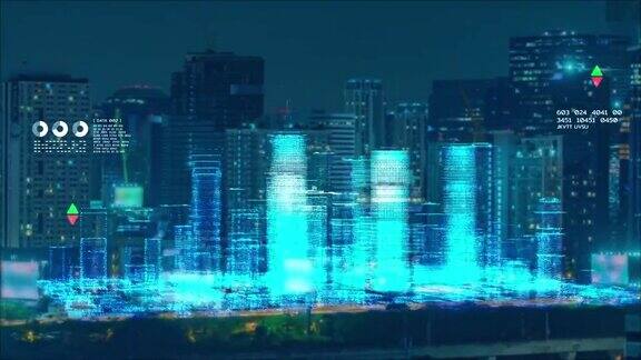 智慧城市物联网物联网ICT数字技术未来化、自动化管理智能数字技术安全和电力能源可持续元宇宙3D城市虚拟增强