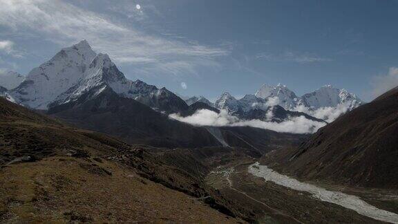 普莫利山和喜马拉雅山脉徒步攀登珠峰大本营