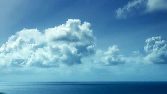 云和海洋时间流逝