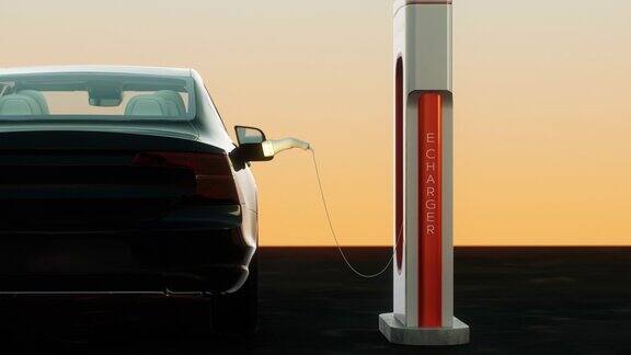 充电站开始为电动汽车充电的过程