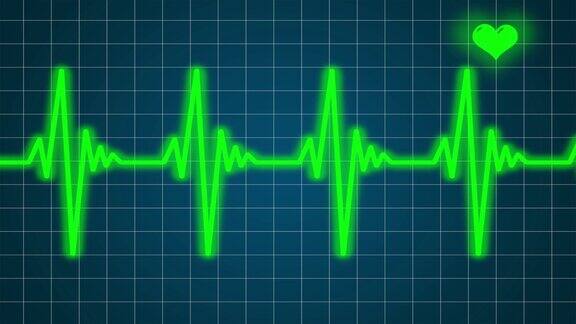 电影3d演示心电图监测心脏和心电图