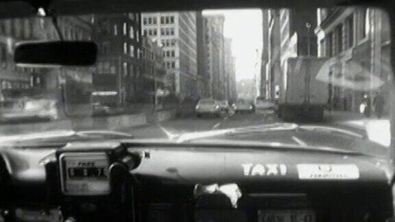 纽约的老式出租车