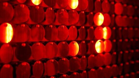 抽象红色动态闪光墙移动闪闪发光的反光背景夜总会装饰可以用作过渡添加到现代项目艺术背景