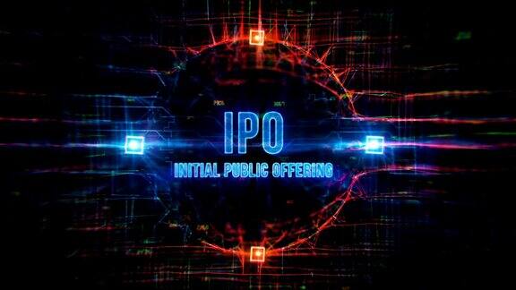 IPO数字背景
