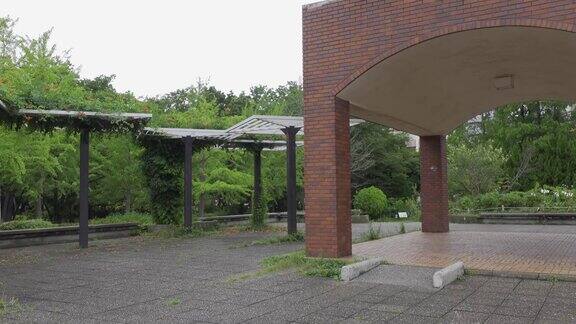 雨季日本东京的安石公园
