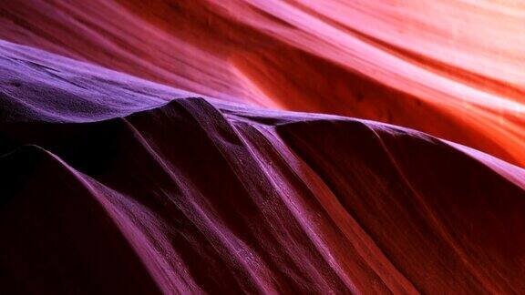 在上羚羊峡谷的美丽的砂岩闭盘