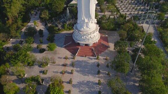 航拍岘港市所谓的菩萨越南中部的旅游胜地去越南旅游