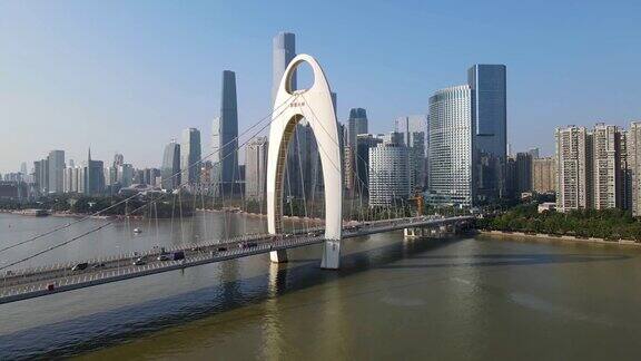 广州城市建筑景观鸟瞰图