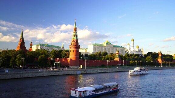 莫斯科克里姆林宫和俄罗斯莫斯科的海滨