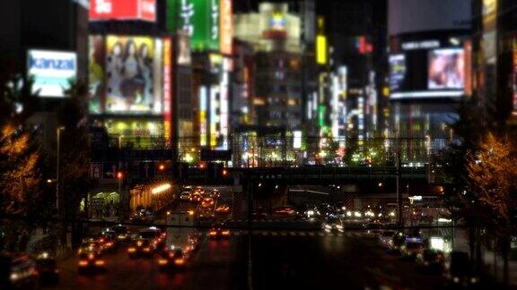 时光流逝就像日本东京新宿的风景