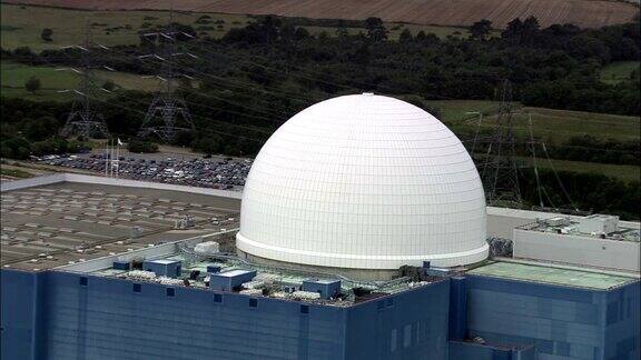 SizewellB核电站-鸟瞰图-英格兰萨福克萨福克海岸地区英国