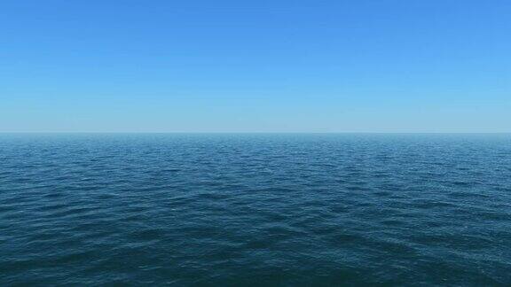 远眺大海-平静的水域