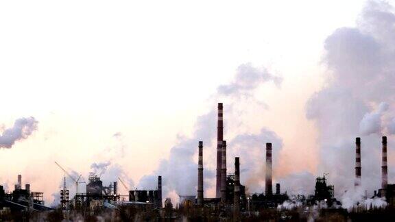 大型工业厂房管道烟气大气