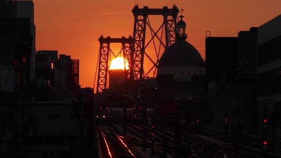 布鲁克林地铁日落