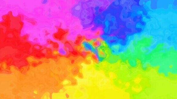 视频动画斑点背景彩虹全彩色光谱颜色