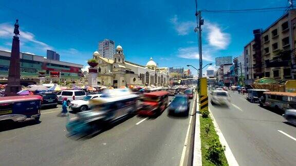 菲律宾马尼拉市交通时间流逝