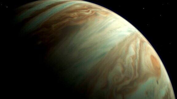 木星-真实的颜色和真实的云