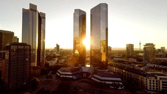 摩天大楼城市城市景观现代建筑建筑鸟瞰图