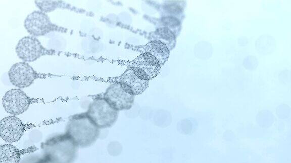 旋转丛DNA链-浅蓝色版本