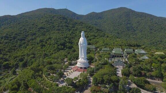 航拍的著名旅游目的地松特林翁塔也被称为莱迪佛在岘港市在越南中部去越南旅游岘港是越南新冠肺炎疫情热点地区