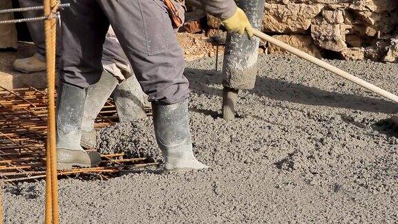 混凝土浇筑工程压实液体水泥