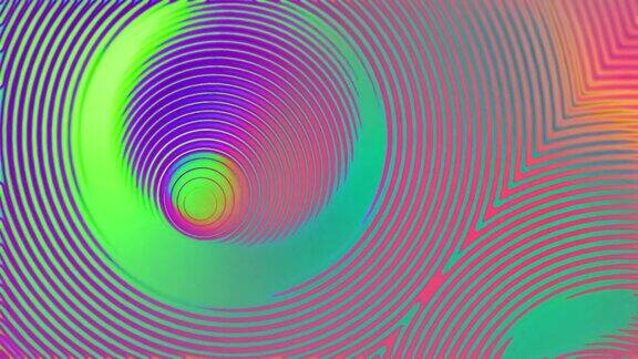 彩色抽象波浪动画