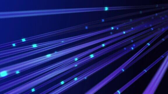 用强光传输数据的光纤线路
