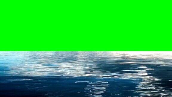 海水与绿色盒子