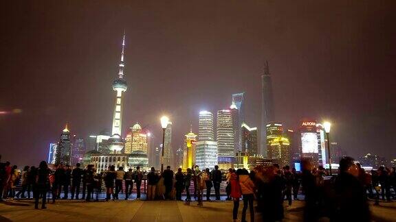 东方明珠电视塔夜景中国上海