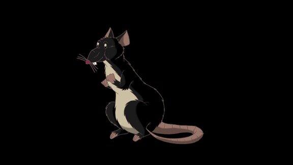 黑老鼠爬出来然后隐藏回来动画阿尔法马特