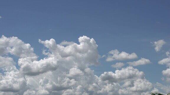 明亮的天空云景背景4k